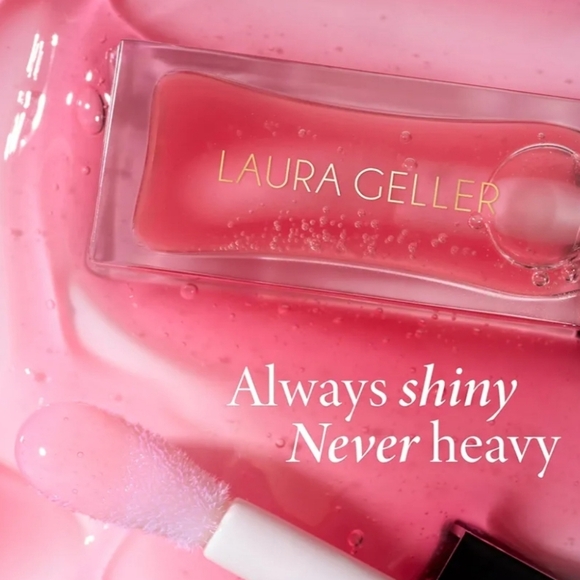 Laura Geller Fine Shine Glossy Lip Oil: Sweet Pink, 0.25 Oz, NIB - Picture 2 of 6